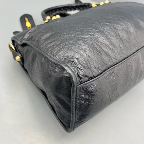 Balenciaga Medium City Arena Lambskin Black