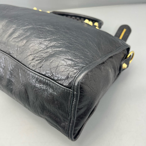 Balenciaga Medium City Arena Lambskin Black