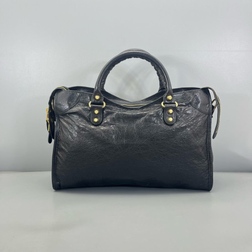 Balenciaga Medium City Arena Lambskin Black