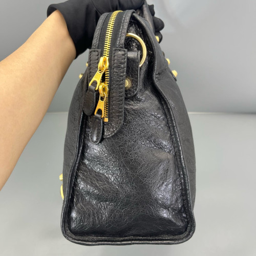 Balenciaga Medium City Arena Lambskin Black