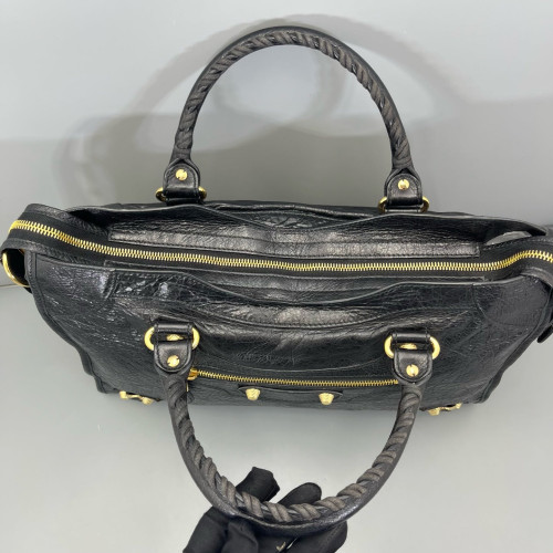 Balenciaga Medium City Arena Lambskin Black