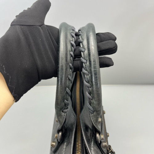 Balenciaga Small City Bag Arena Lambskin Black