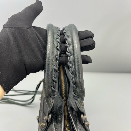 Balenciaga Small City Bag Arena Lambskin Black
