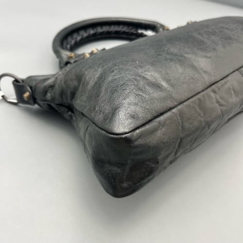 Balenciaga Small City Bag Arena Lambskin Black