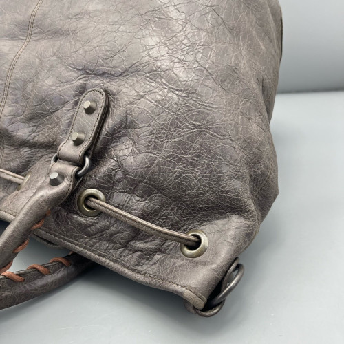 Balenciaga City Bucket Arena Lambskin Taupe Grey