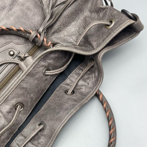 Balenciaga City Bucket Arena Lambskin Taupe Grey