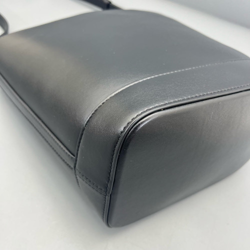 Celine Triomphe Triomphe Bucket Bag Small Calfskin Black
