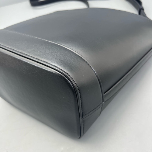 Celine Triomphe Triomphe Bucket Bag Small Calfskin Black