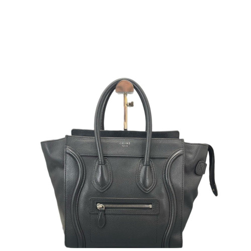 Celine Small Luggage Phantom Grained Calfskin Black