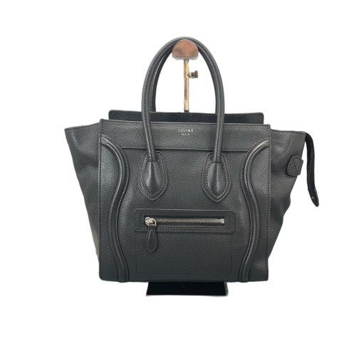 Celine Small Luggage Phantom Grained Calfskin Black