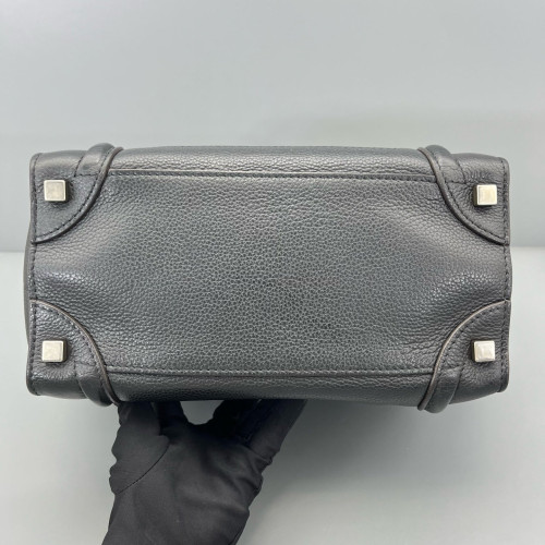 Celine Small Luggage Phantom Grained Calfskin Black