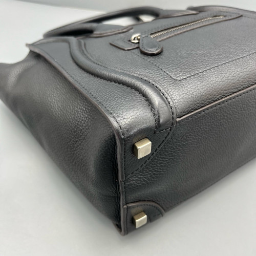 Celine Small Luggage Phantom Grained Calfskin Black