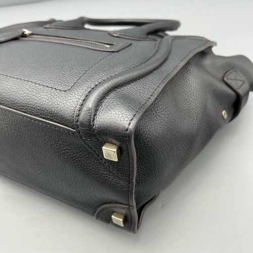 Celine Small Luggage Phantom Grained Calfskin Black