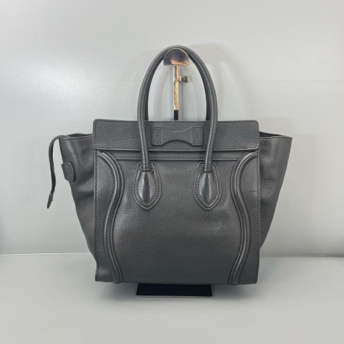 Celine Small Luggage Phantom Grained Calfskin Black