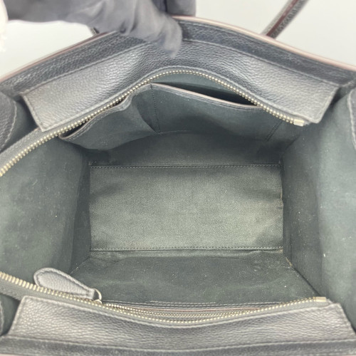 Celine Small Luggage Phantom Grained Calfskin Black