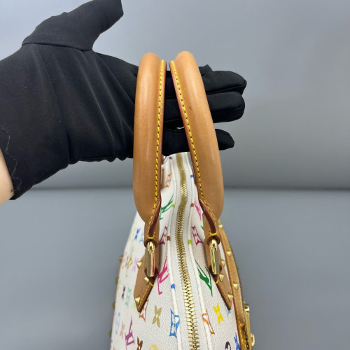 Louis Vuitton Alma PM Monogram Multicolor White Light Brown Light Green