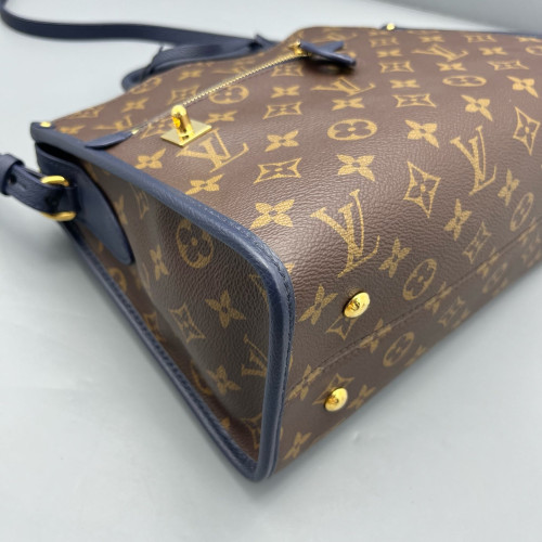 Louis Vuitton Popincourt MM Monogram Brown Navy
