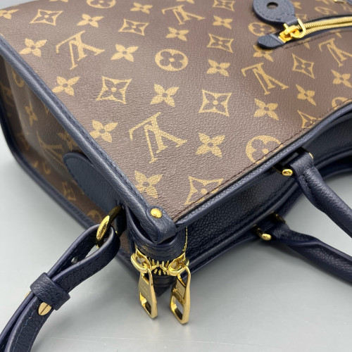 Louis Vuitton Popincourt MM Monogram Brown Navy