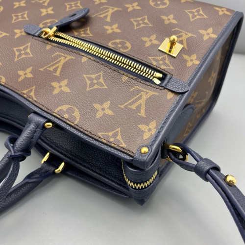 Louis Vuitton Popincourt MM Monogram Brown Navy