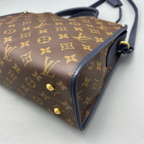 Louis Vuitton Popincourt MM Monogram Brown Navy