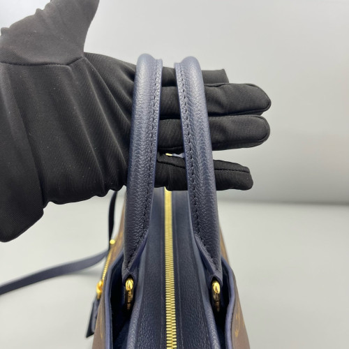 Louis Vuitton Popincourt MM Monogram Brown Navy
