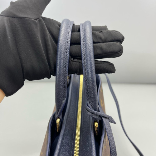Louis Vuitton Popincourt MM Monogram Brown Navy
