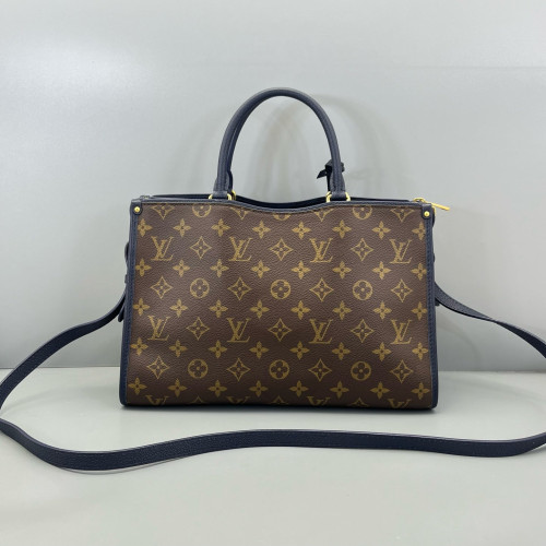 Louis Vuitton Popincourt MM Monogram Brown Navy