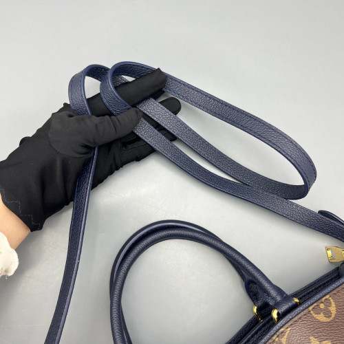 Louis Vuitton Popincourt MM Monogram Brown Navy