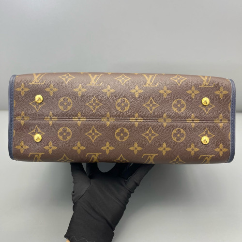 Louis Vuitton Popincourt MM Monogram Brown Navy