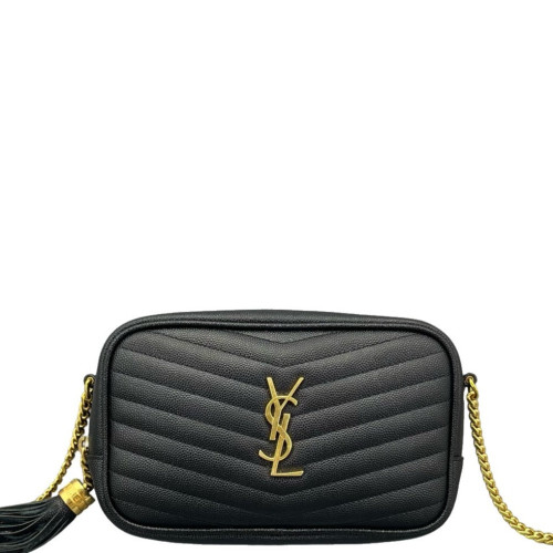 Yves Saint Laurent Tassel Camera Case Caviar Black