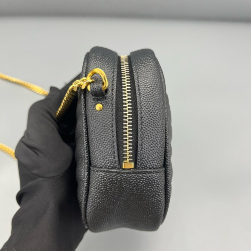 Yves Saint Laurent Tassel Camera Case Caviar Black