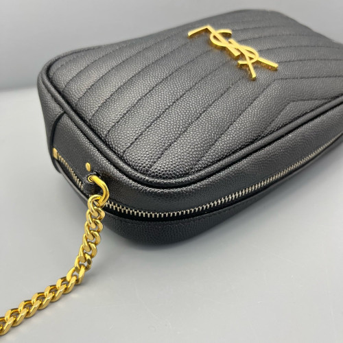 Yves Saint Laurent Tassel Camera Case Caviar Black