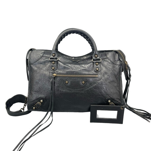 Balenciaga Medium City Arena Lambskin Black