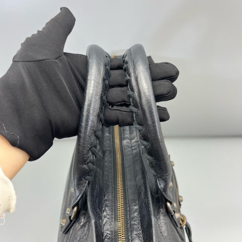 Balenciaga Medium City Arena Lambskin Black