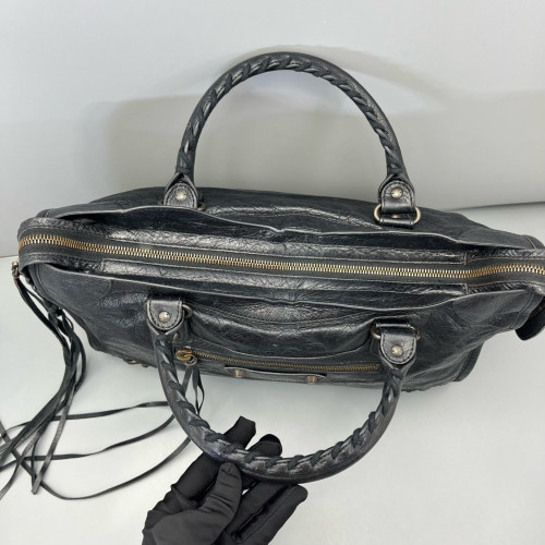 Balenciaga Medium City Arena Lambskin Black