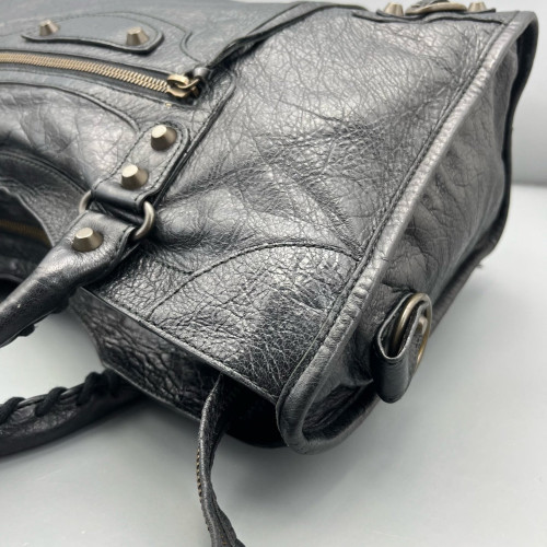 Balenciaga Medium City Arena Lambskin Black
