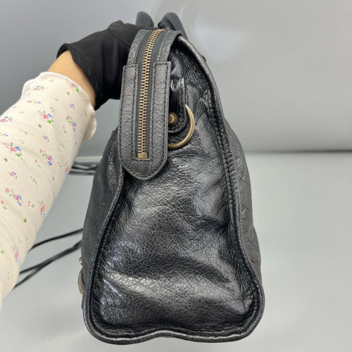 Balenciaga Medium City Arena Lambskin Black