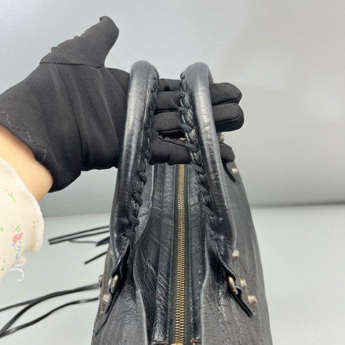 Balenciaga Medium City Arena Lambskin Black