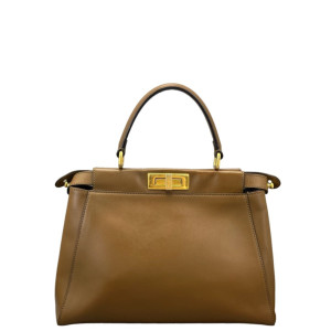 Fendi Peekaboo I See U Medium Calfskin Tan