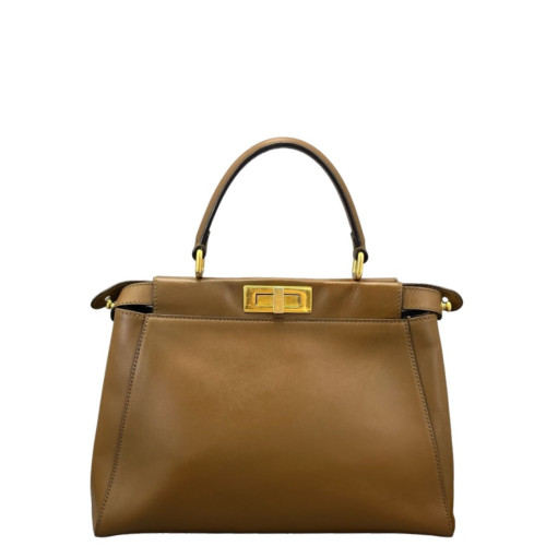 Fendi Peekaboo I See U Medium Calfskin Tan