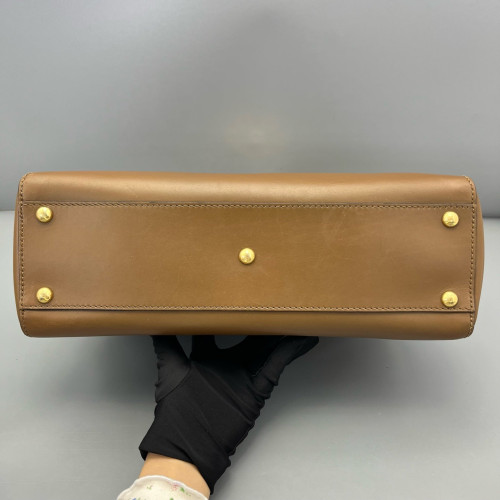 Fendi Peekaboo I See U Medium Calfskin Tan