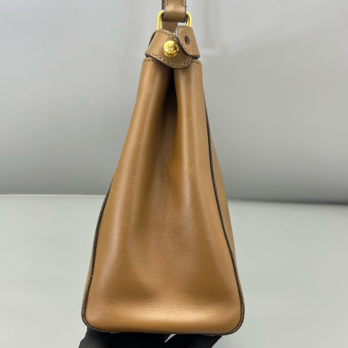 Fendi Peekaboo I See U Medium Calfskin Tan