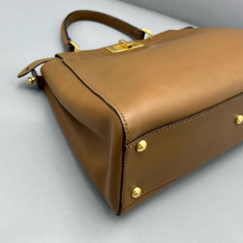 Fendi Peekaboo I See U Medium Calfskin Tan