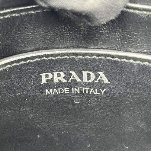 Prada Small Diagramme Camera Calfskin Black