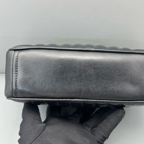 Prada Small Diagramme Camera Calfskin Black