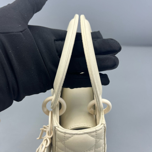 Dior Mini Lady Dior Calfskin White