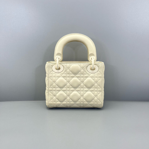 Dior Mini Lady Dior Calfskin White