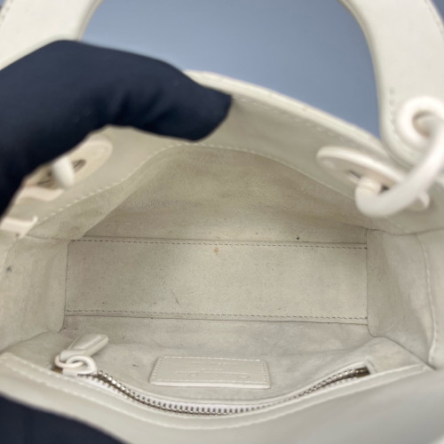 Dior Mini Lady Dior Calfskin White