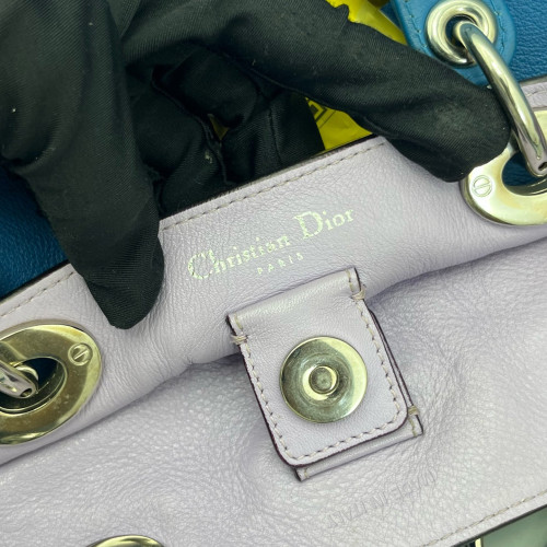 Dior Large Diorissimo Tote Calfskin Blue