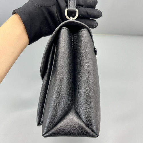 Louis Vuitton Mylockme Top Handle Calfskin Black